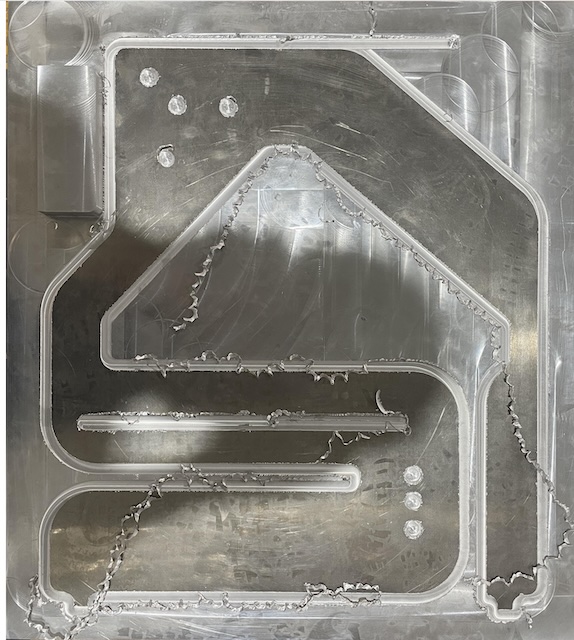 Custom flow-channel aluminum liquid cold plate for FSW welding Custom flow-channel aluminum liquid cold plate for FSW welding
