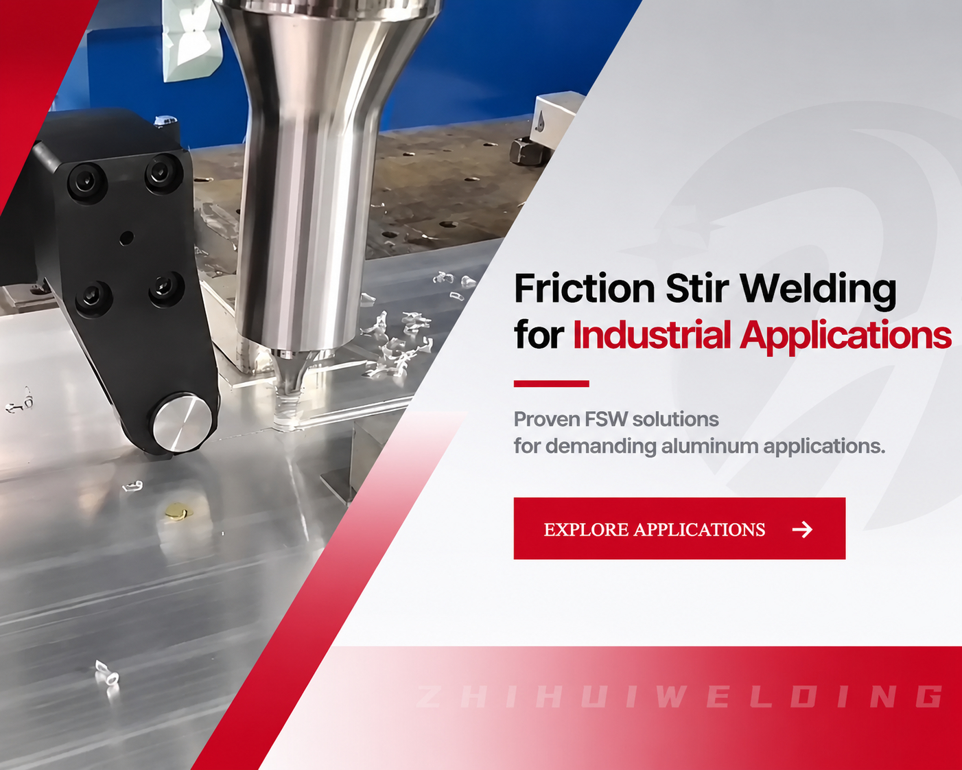 Friction stir welding for industrial aluminum applications