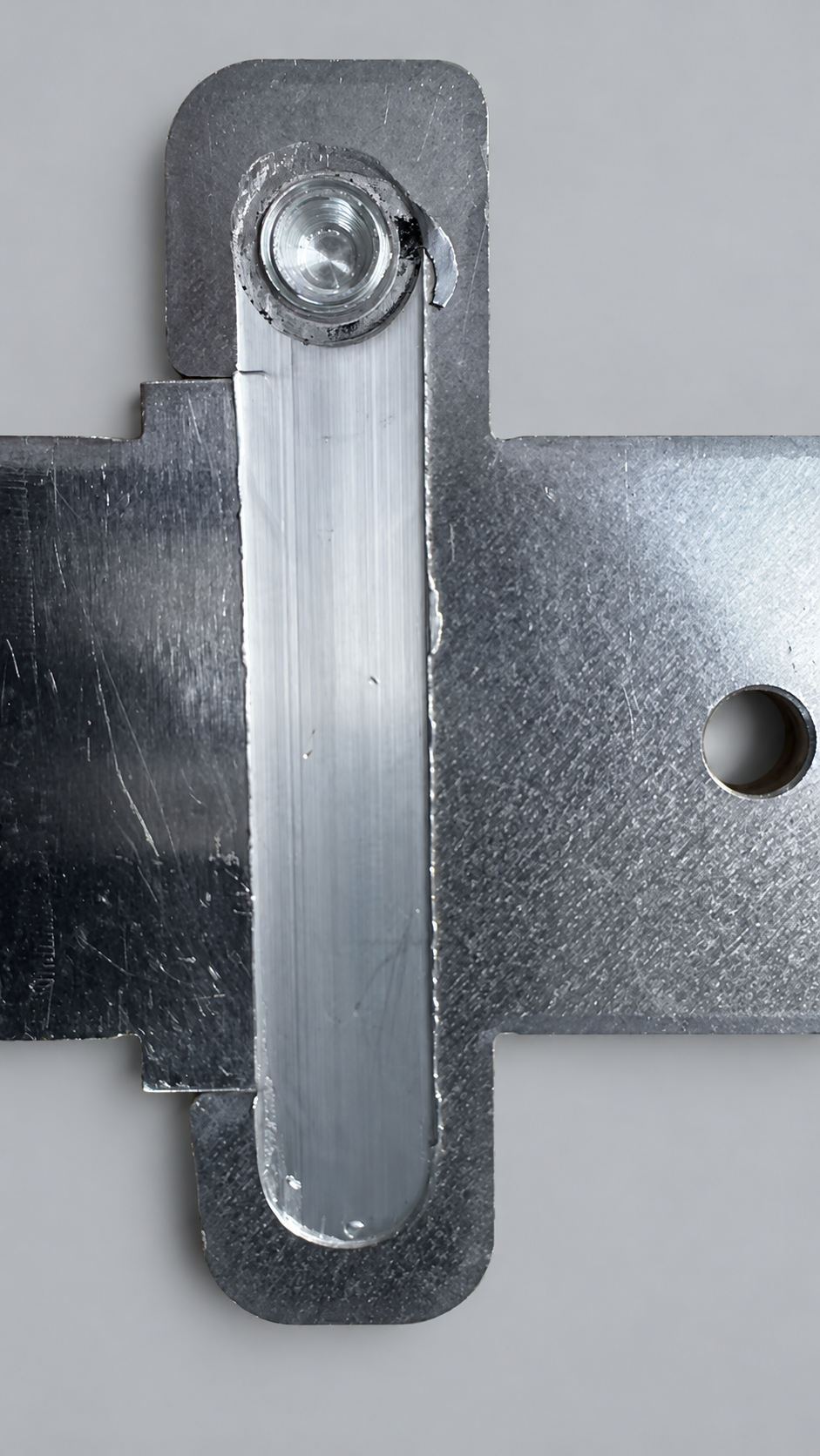 Aluminum friction stir welded lap joint with overlapping plates